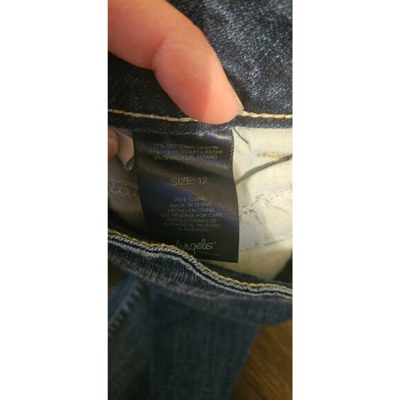 Angels Cropped Capri Stretch Denim Jeans - Picture 4 of 5